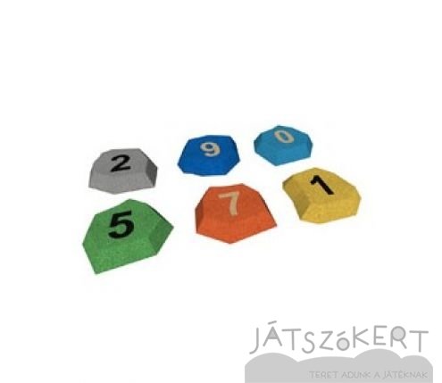Kő számokkal 3D - UV színekben