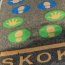 Kör grafikával BAL TENYÉR 30 cm - UV színekben